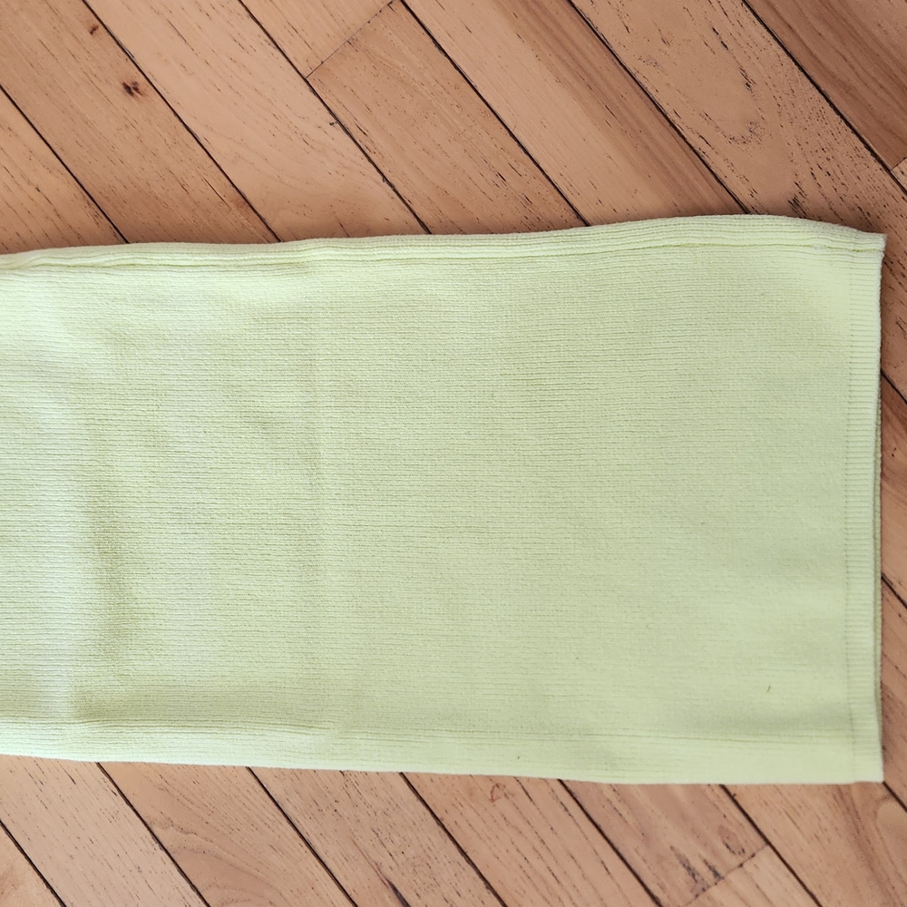 Light Yellow Pencil Skirt
